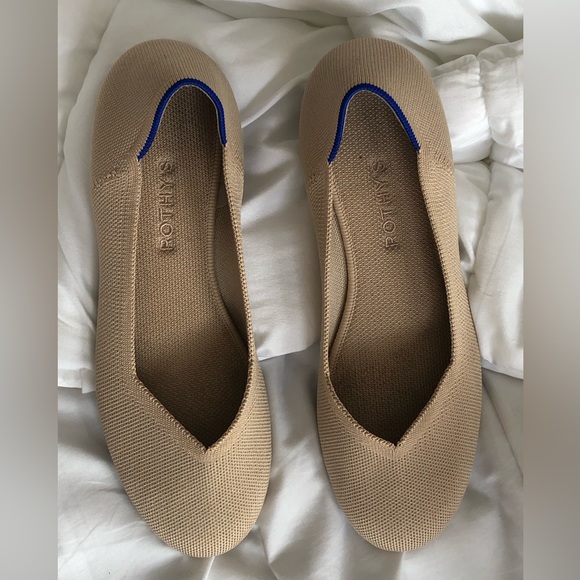 Rothy’s The Flat in Neutral White Sz 9.5 - Picture 2 of 7